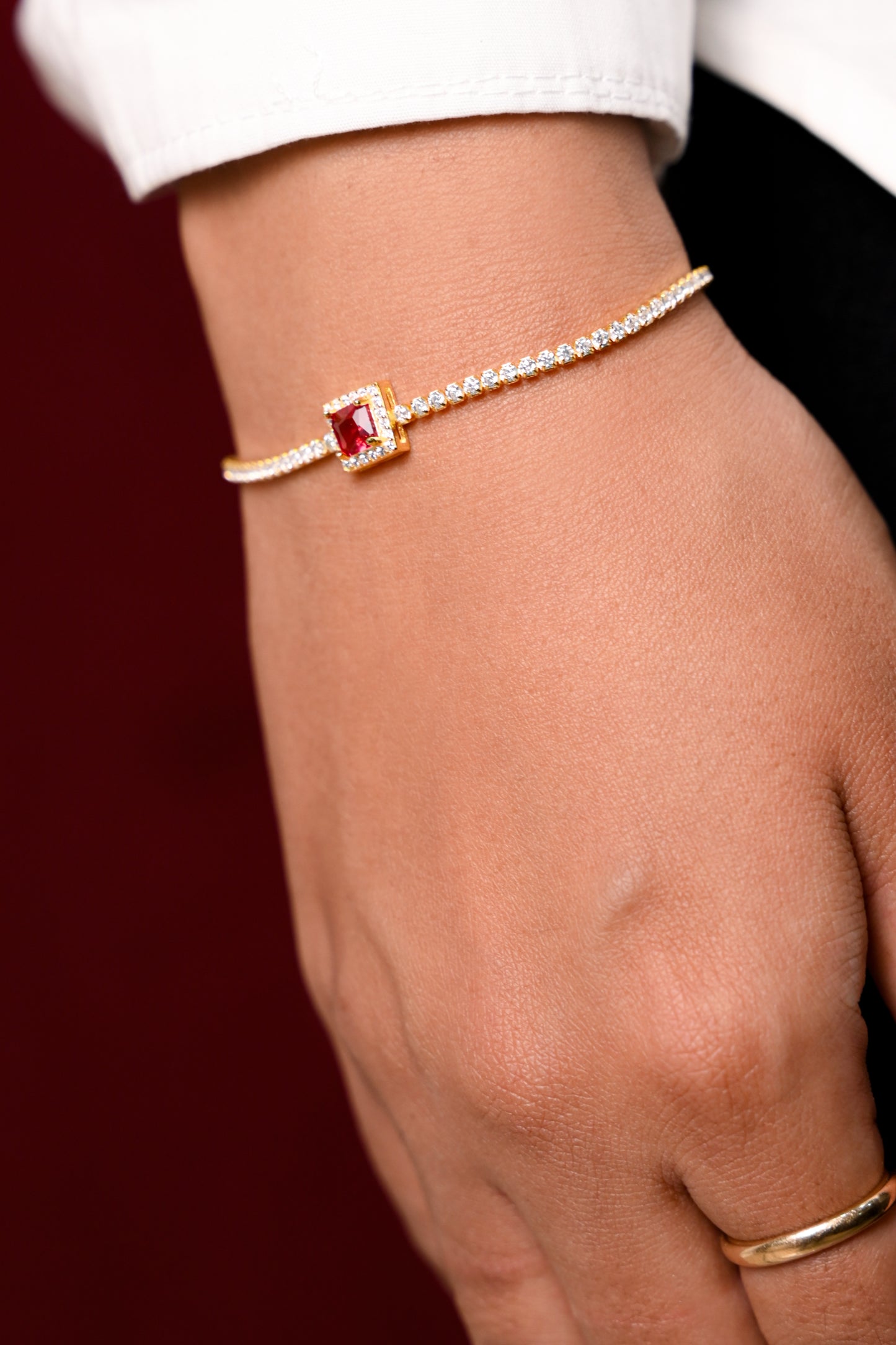 Celestial Solitaire Charm Bracelet