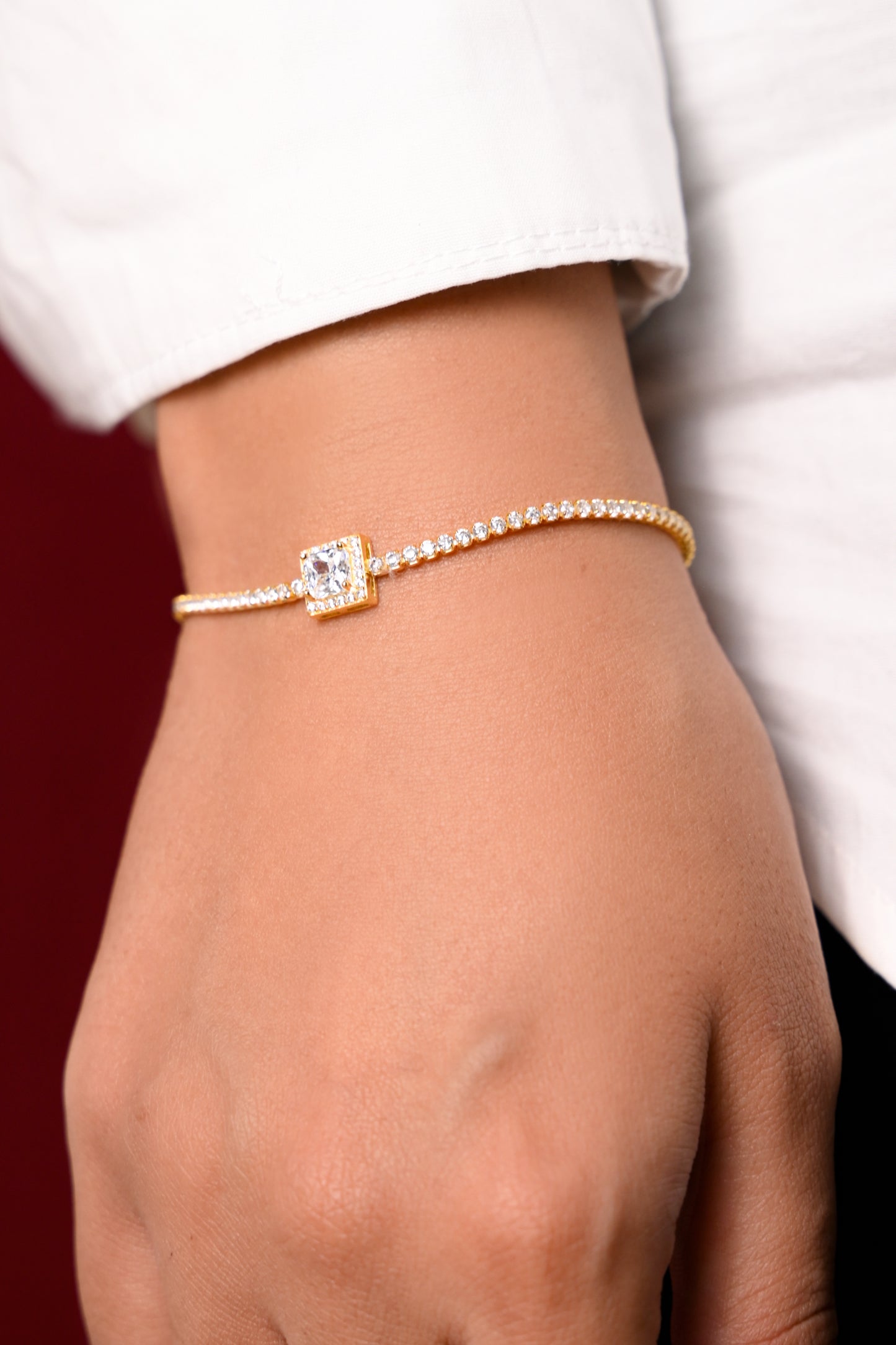 Celestial Solitaire Charm Bracelet