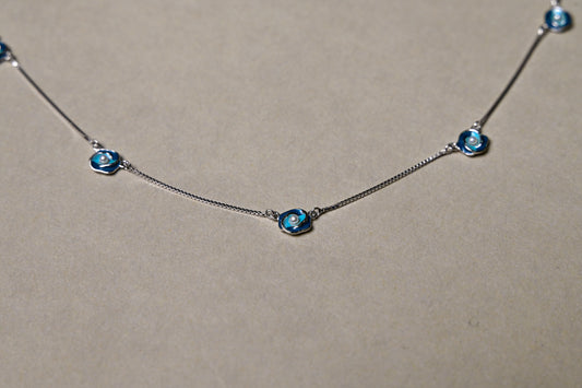 Azure Bloom Necklace