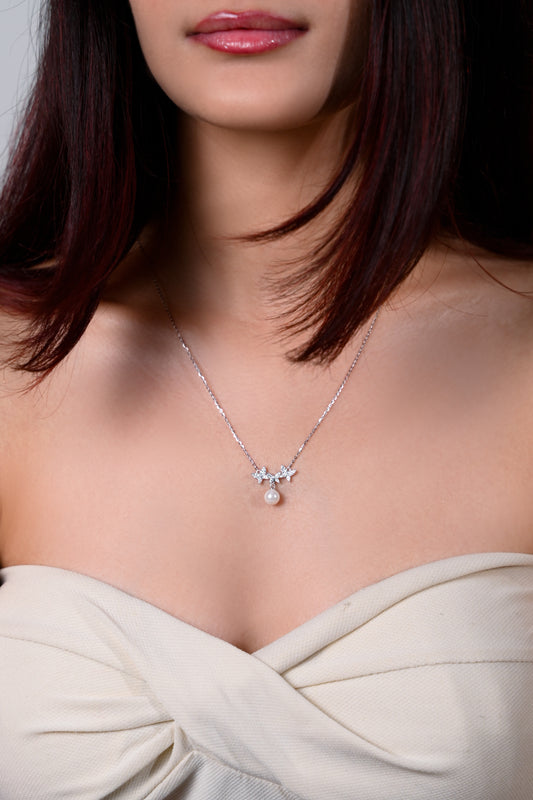 Starlit Pearl Trio Pendant