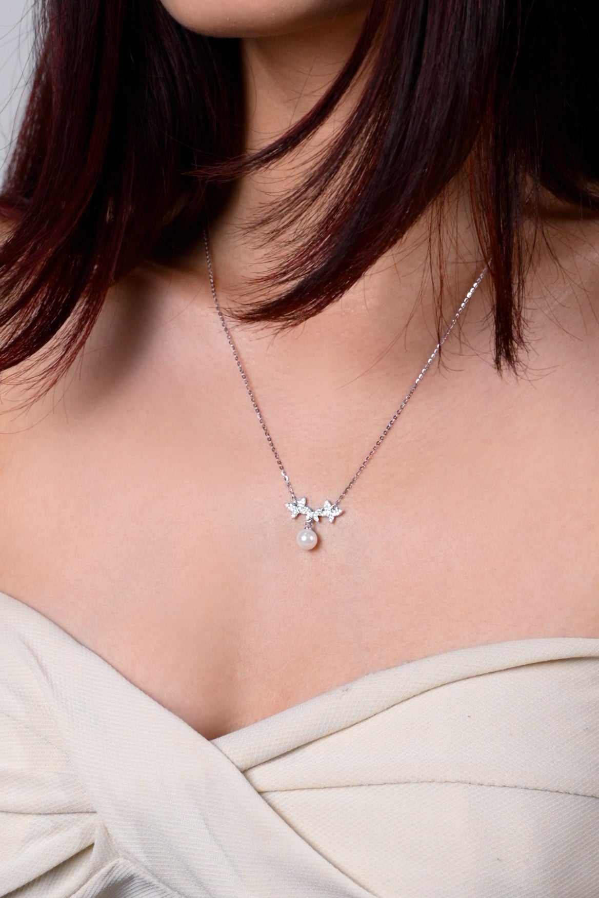 Starlit Pearl Trio Pendant