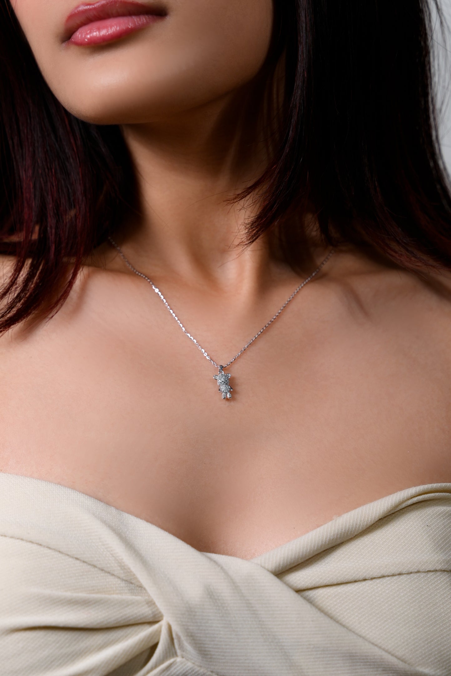 CuddleBear Charm Pendant(Silver)