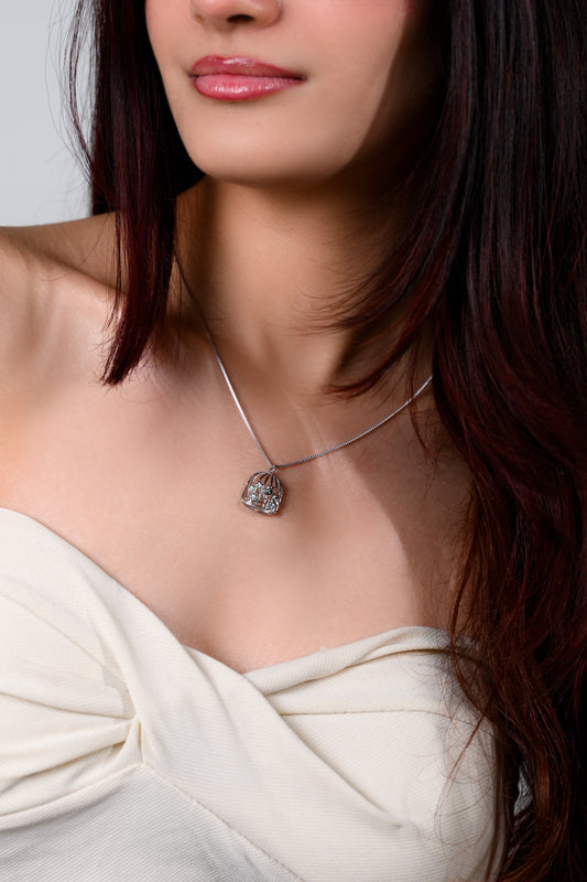 Whispering Birdcage Pendant