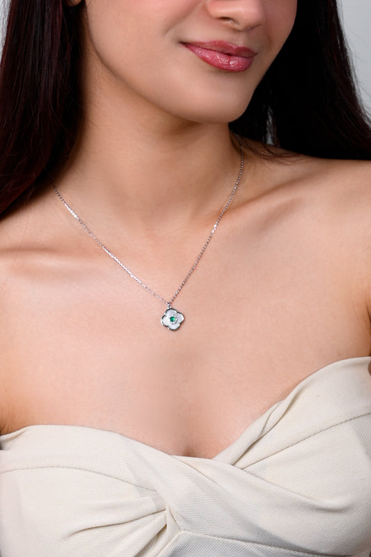 Emerald Blossom Pendant