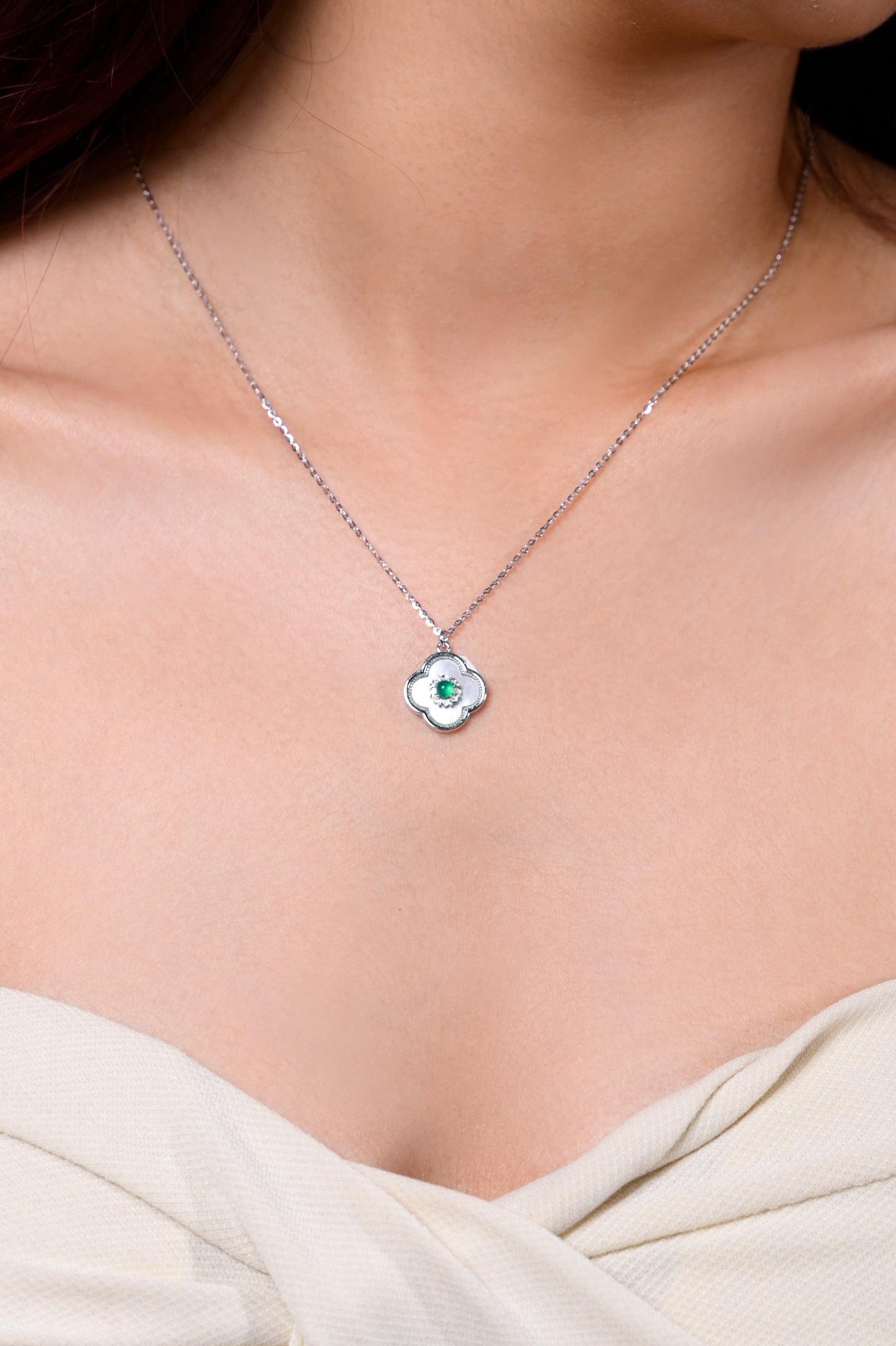 Emerald Blossom Pendant