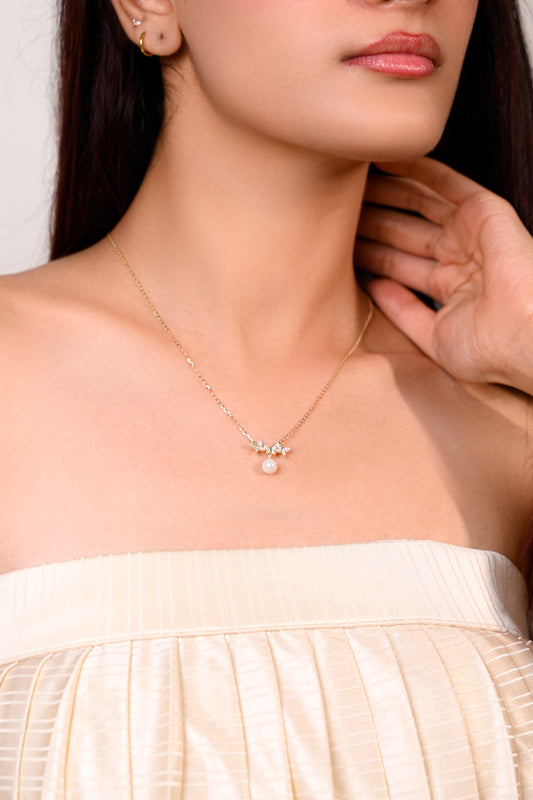 Starlit Pearl Trio Pendant