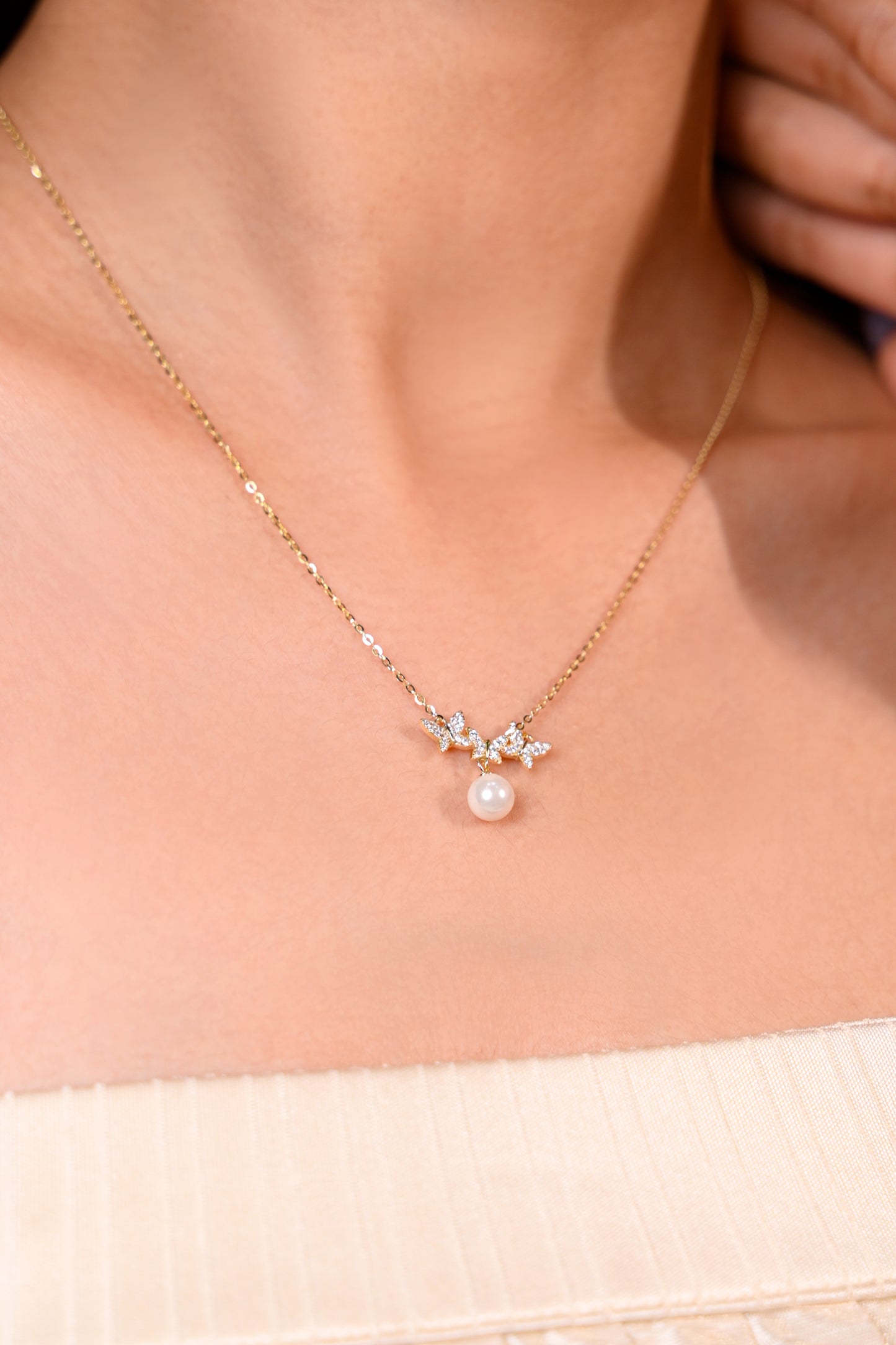 Starlit Pearl Trio Pendant