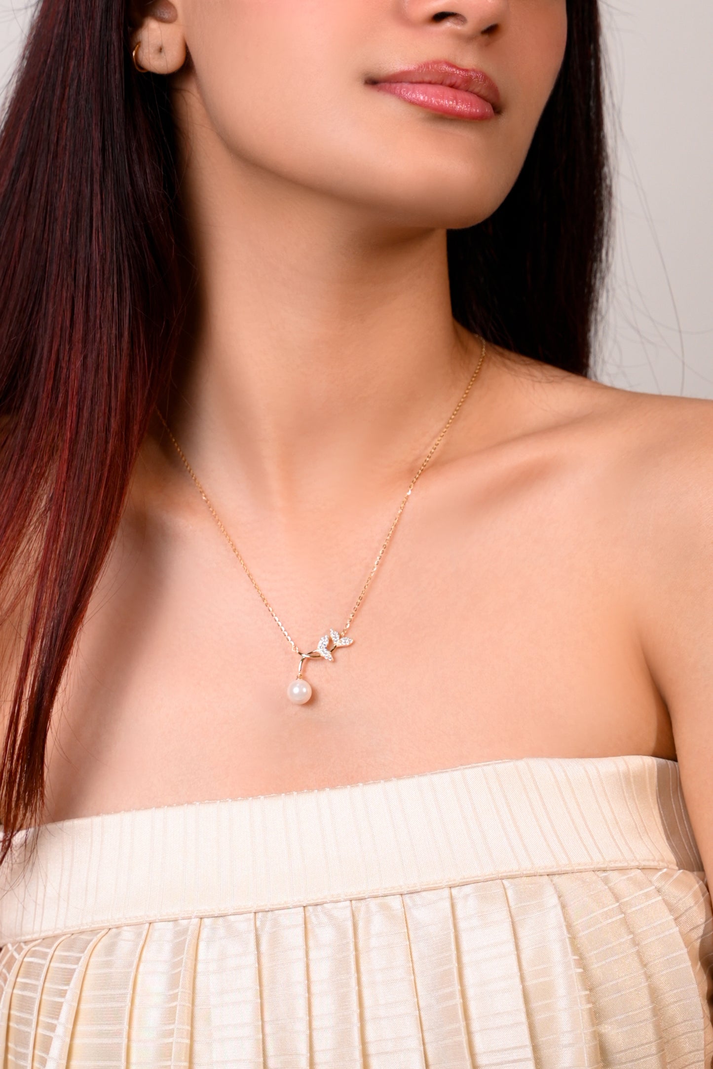 Pearl Blossom Drop Pendant