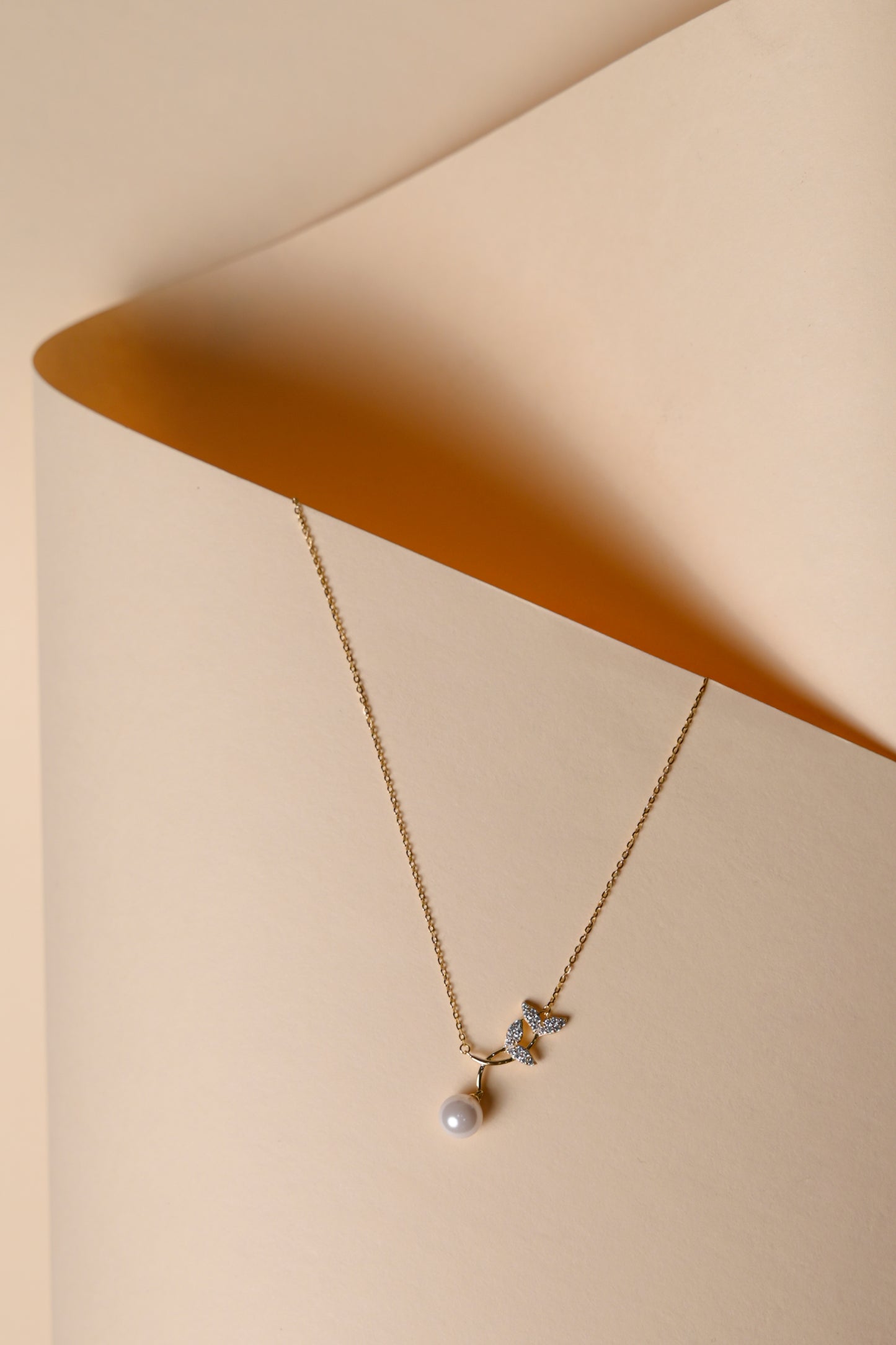 Pearl Blossom Drop Pendant