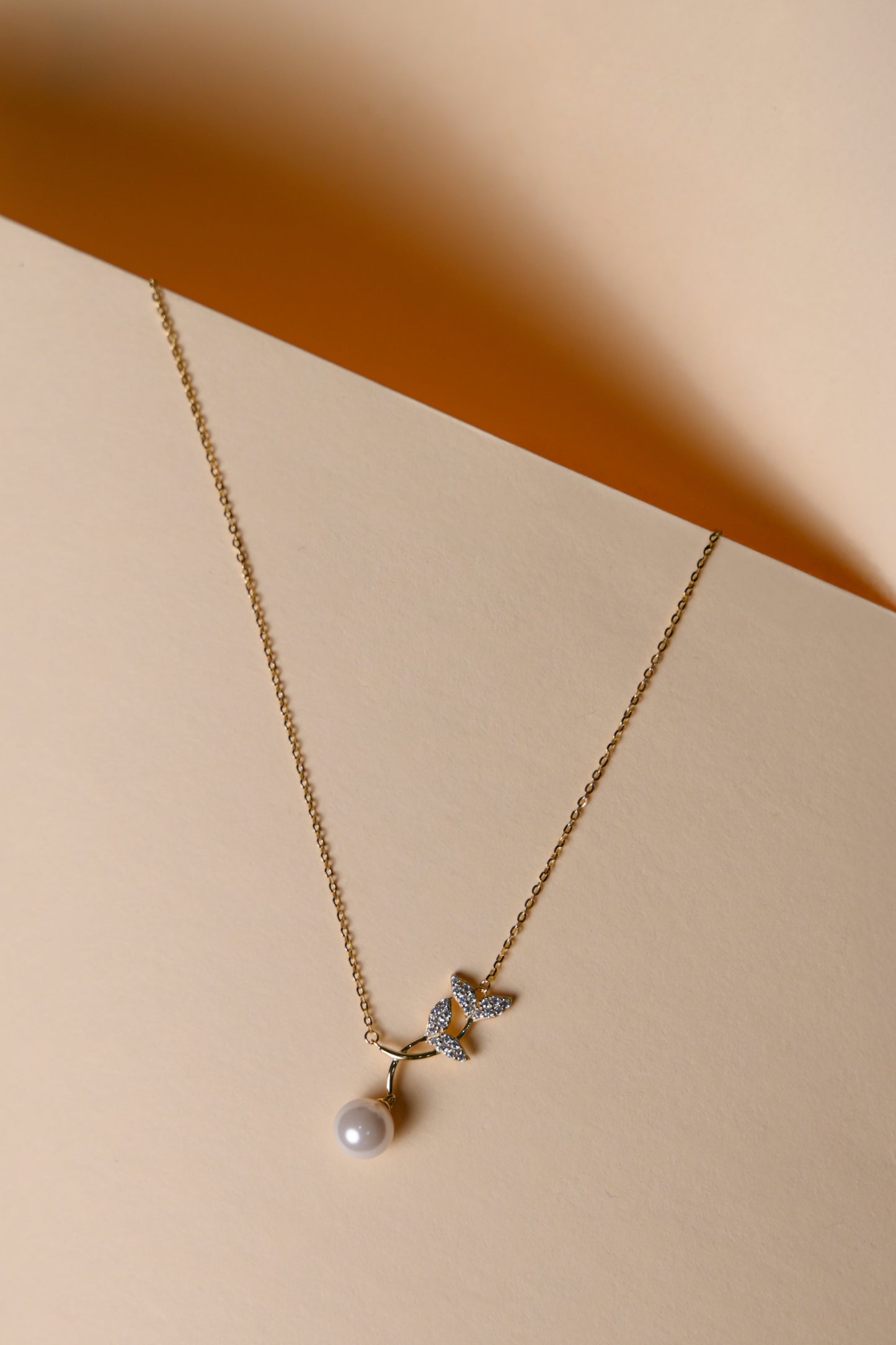 Pearl Blossom Drop Pendant