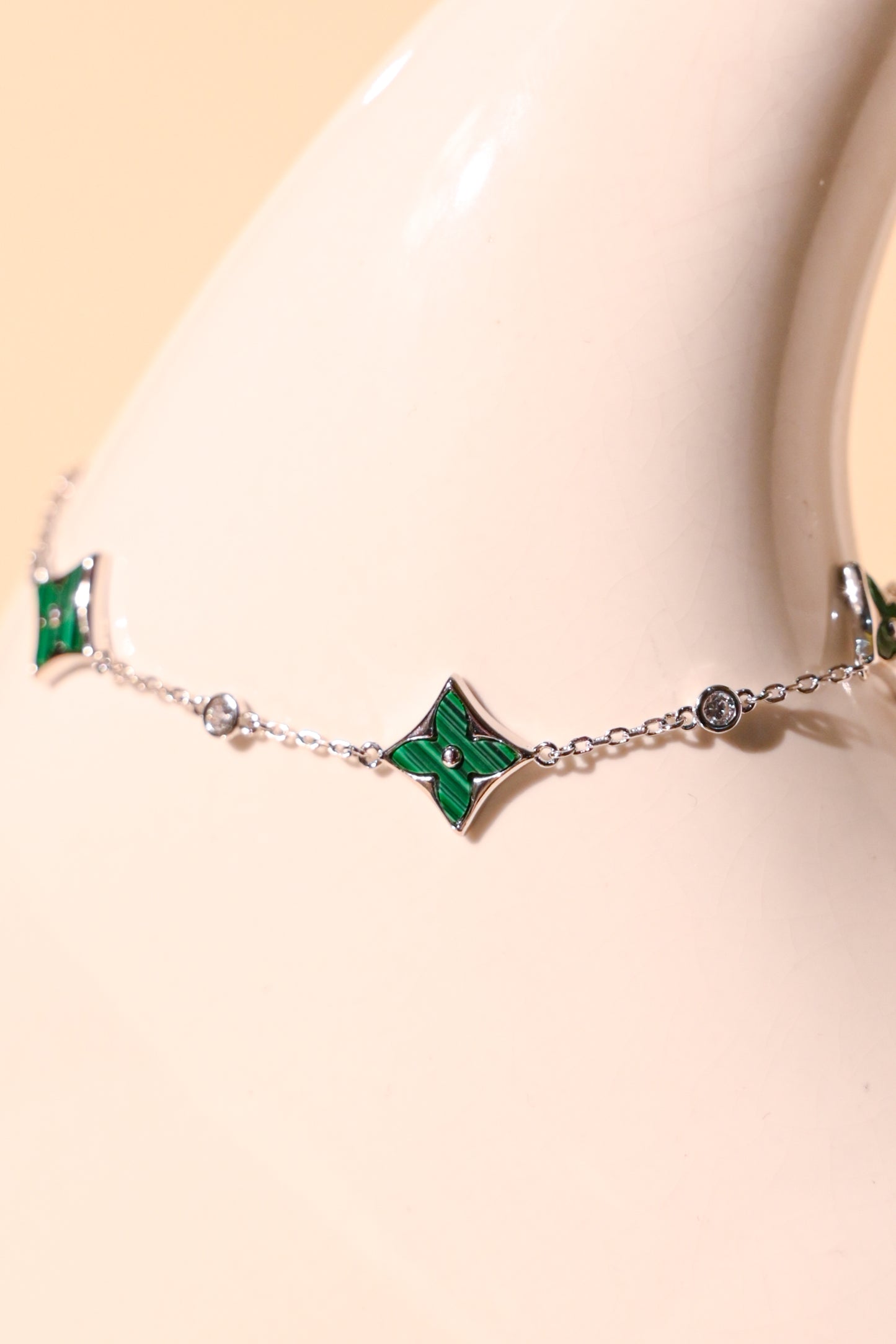 Luxe Clover Enamel Bracelet
