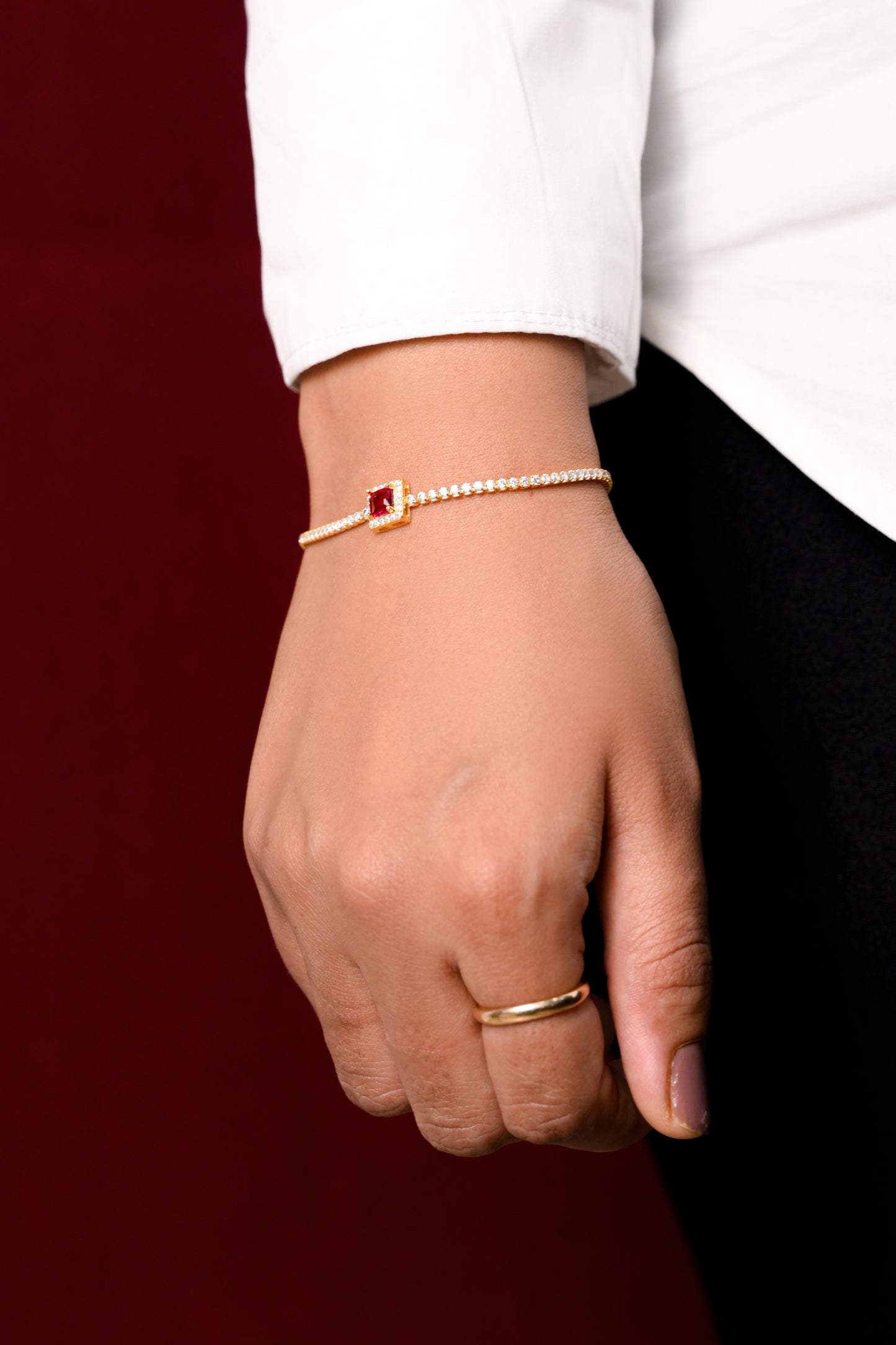 Celestial Solitaire Charm Bracelet