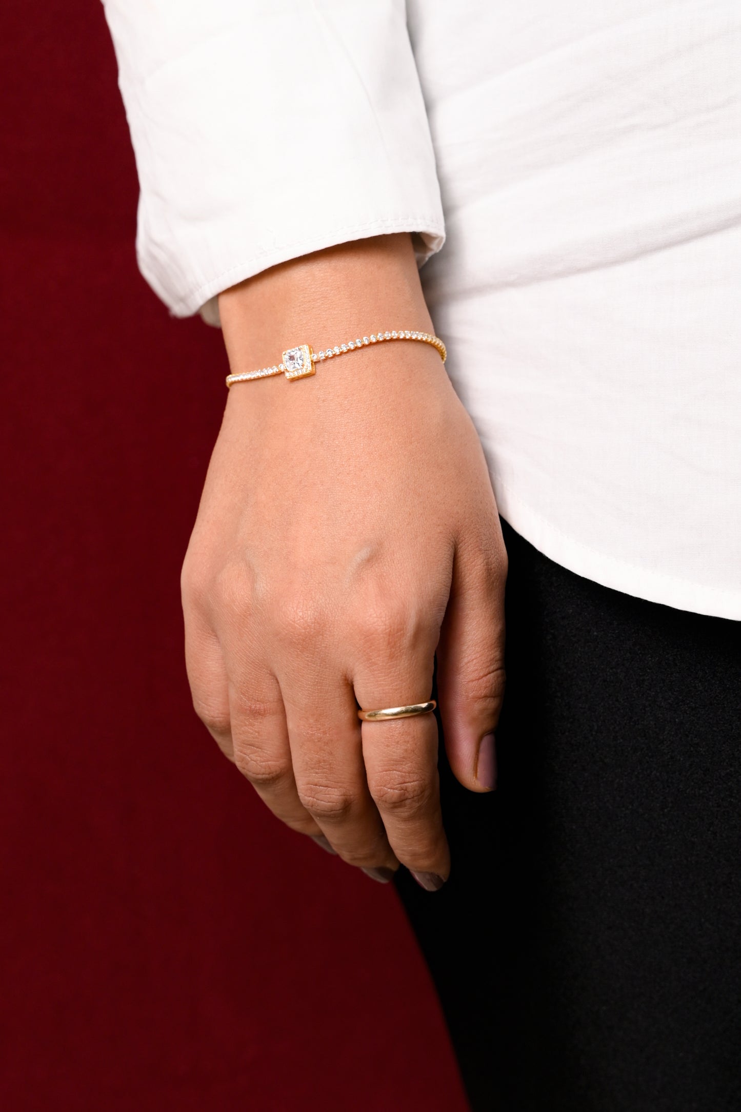 Celestial Solitaire Charm Bracelet