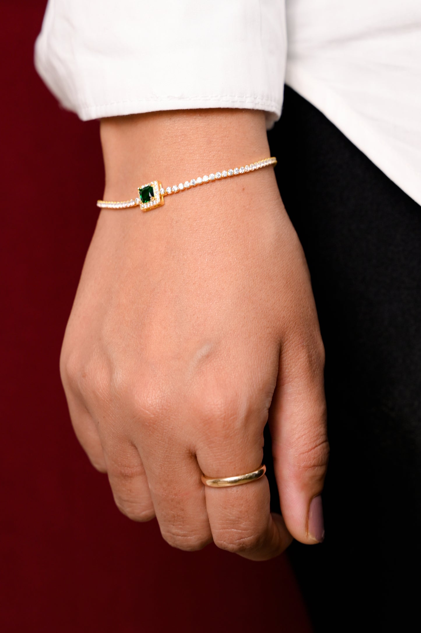 Celestial Solitaire Charm Bracelet