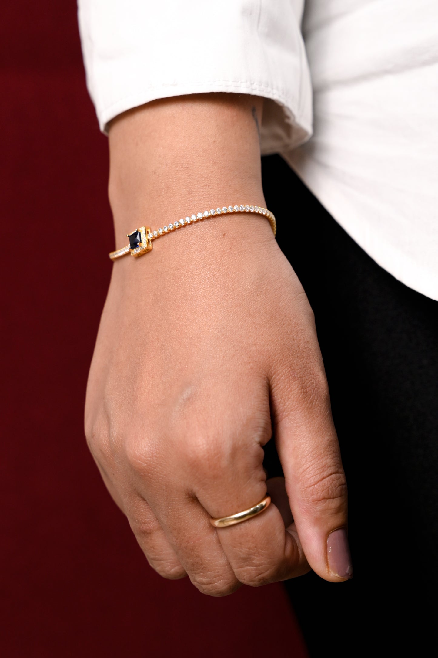 Celestial Solitaire Charm Bracelet