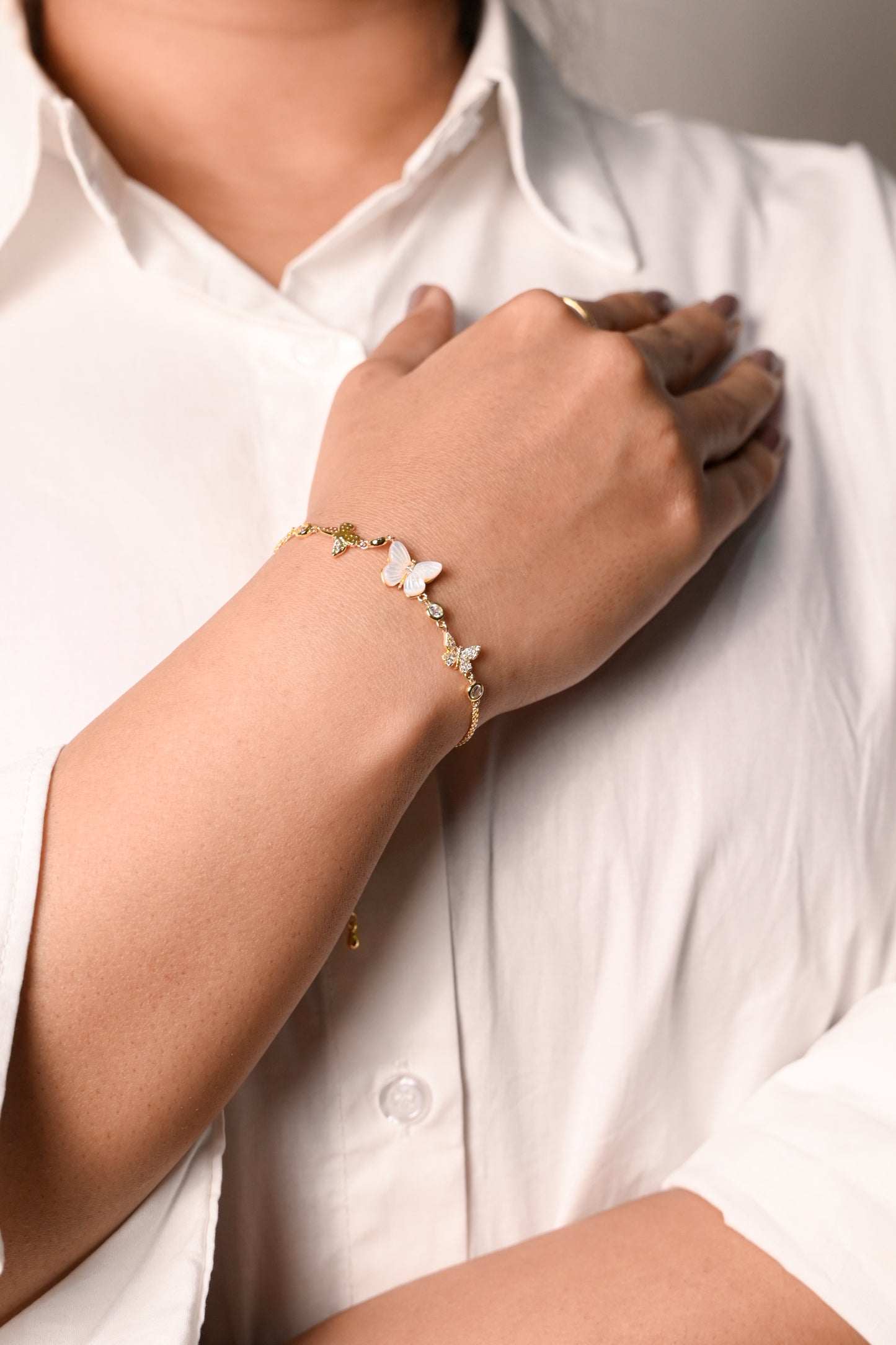 Celestial Butterfly Charm Bracelet