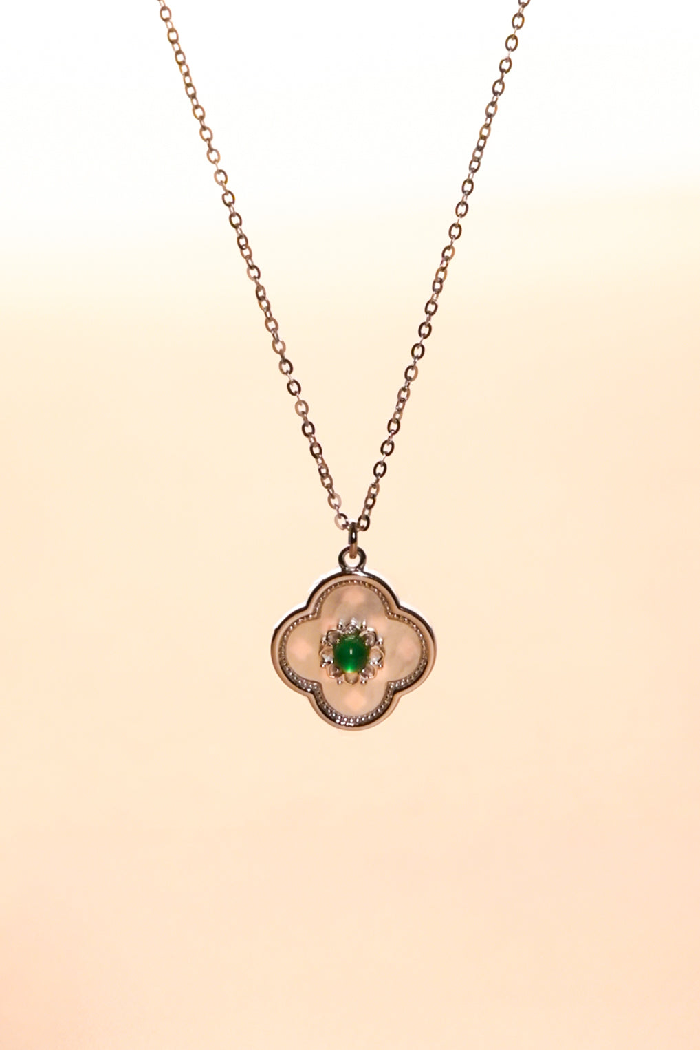 Emerald Blossom Pendant