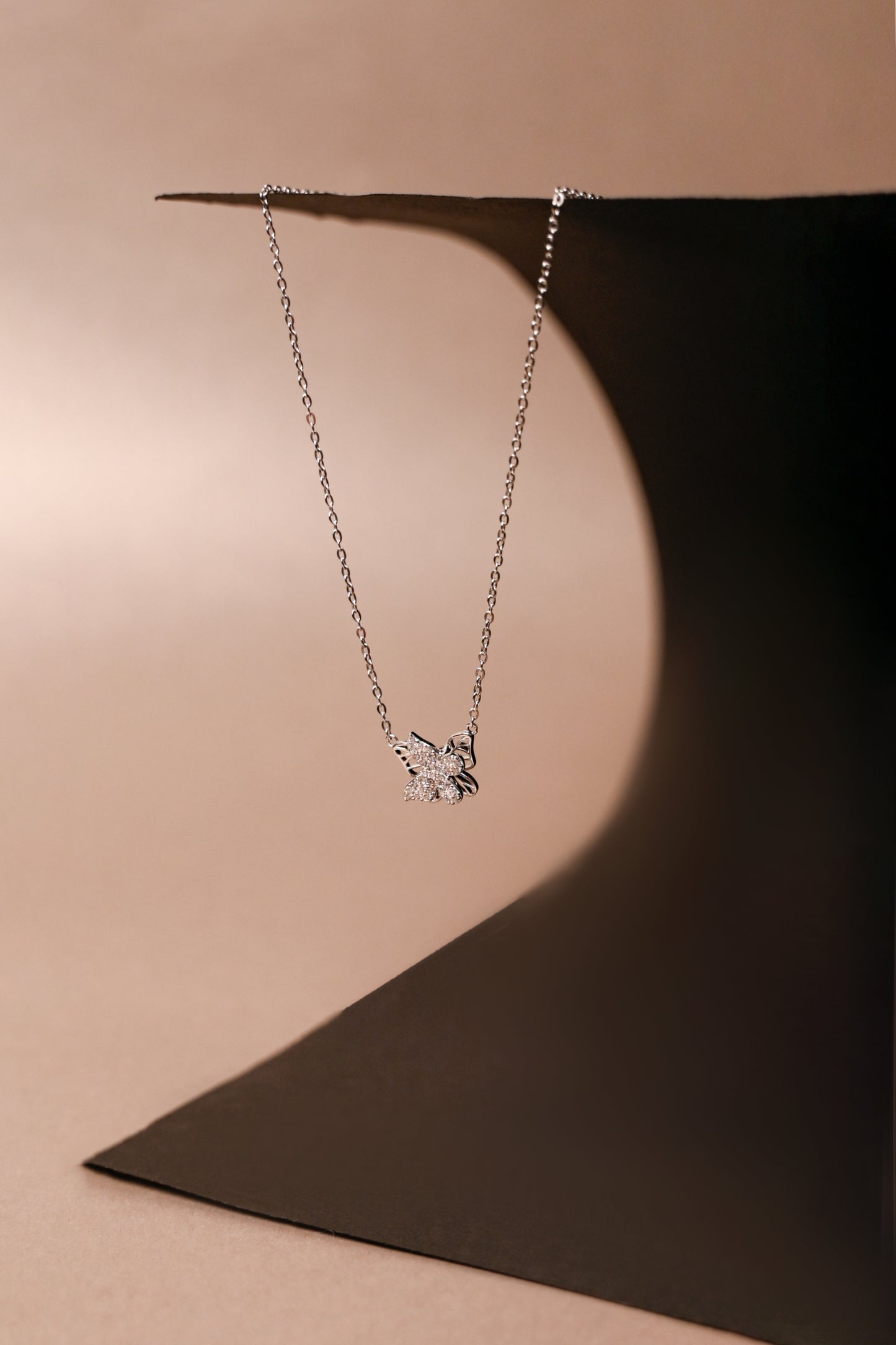 Flutter Luxe Spinning Butterfly Pendant