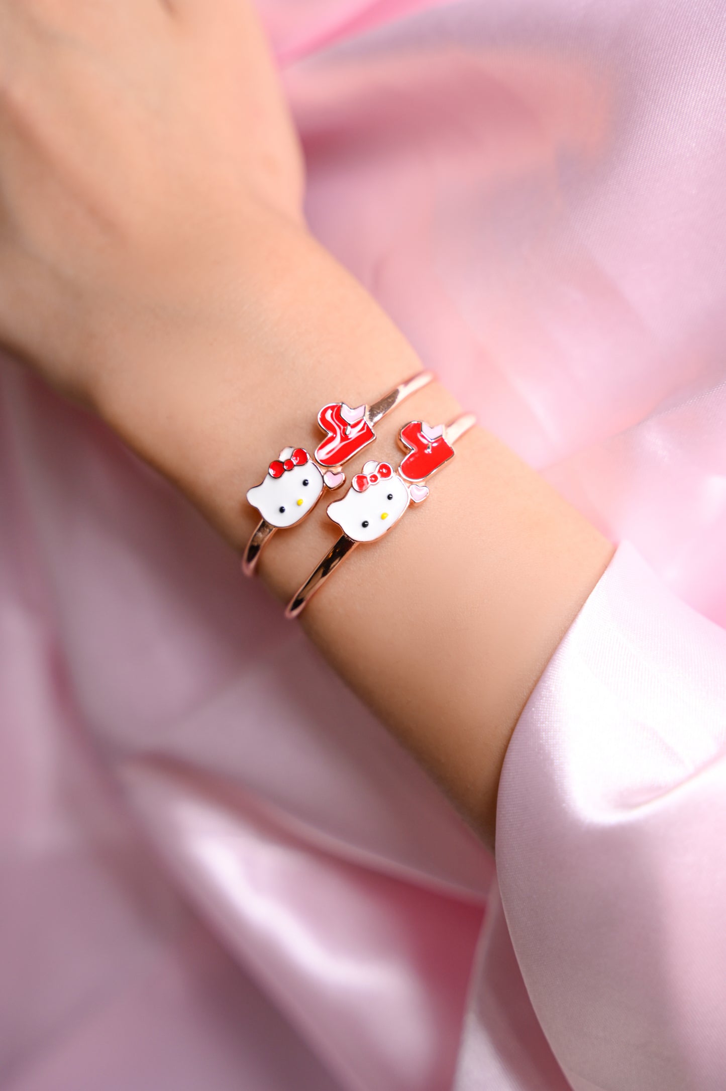 Hello Love Charm Bangle