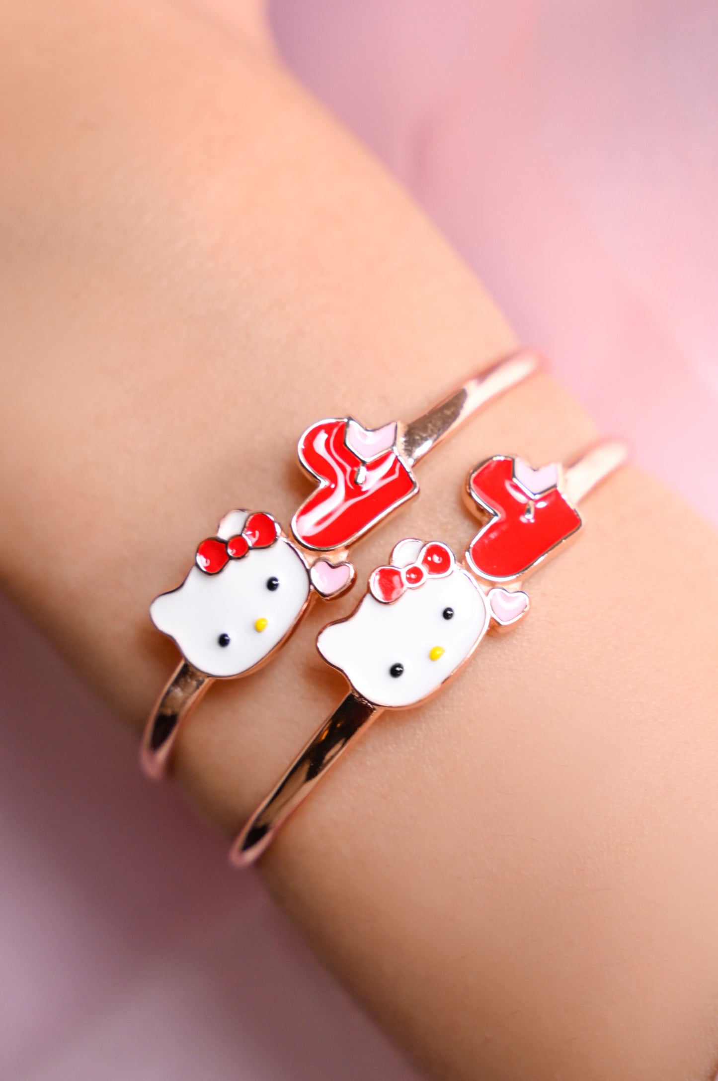 Hello Love Charm Bangle