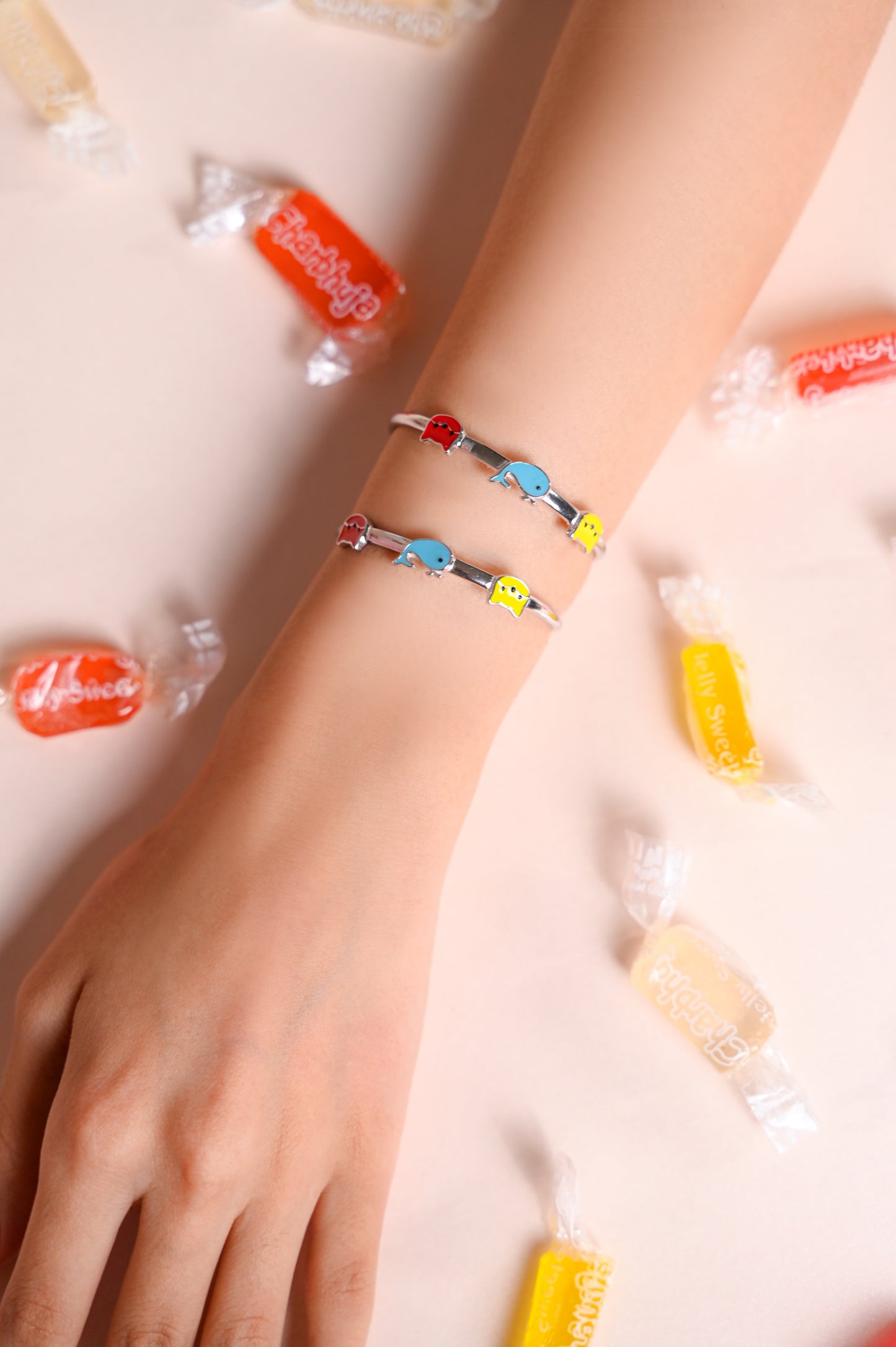 Whale & Kitty Friends Bangle