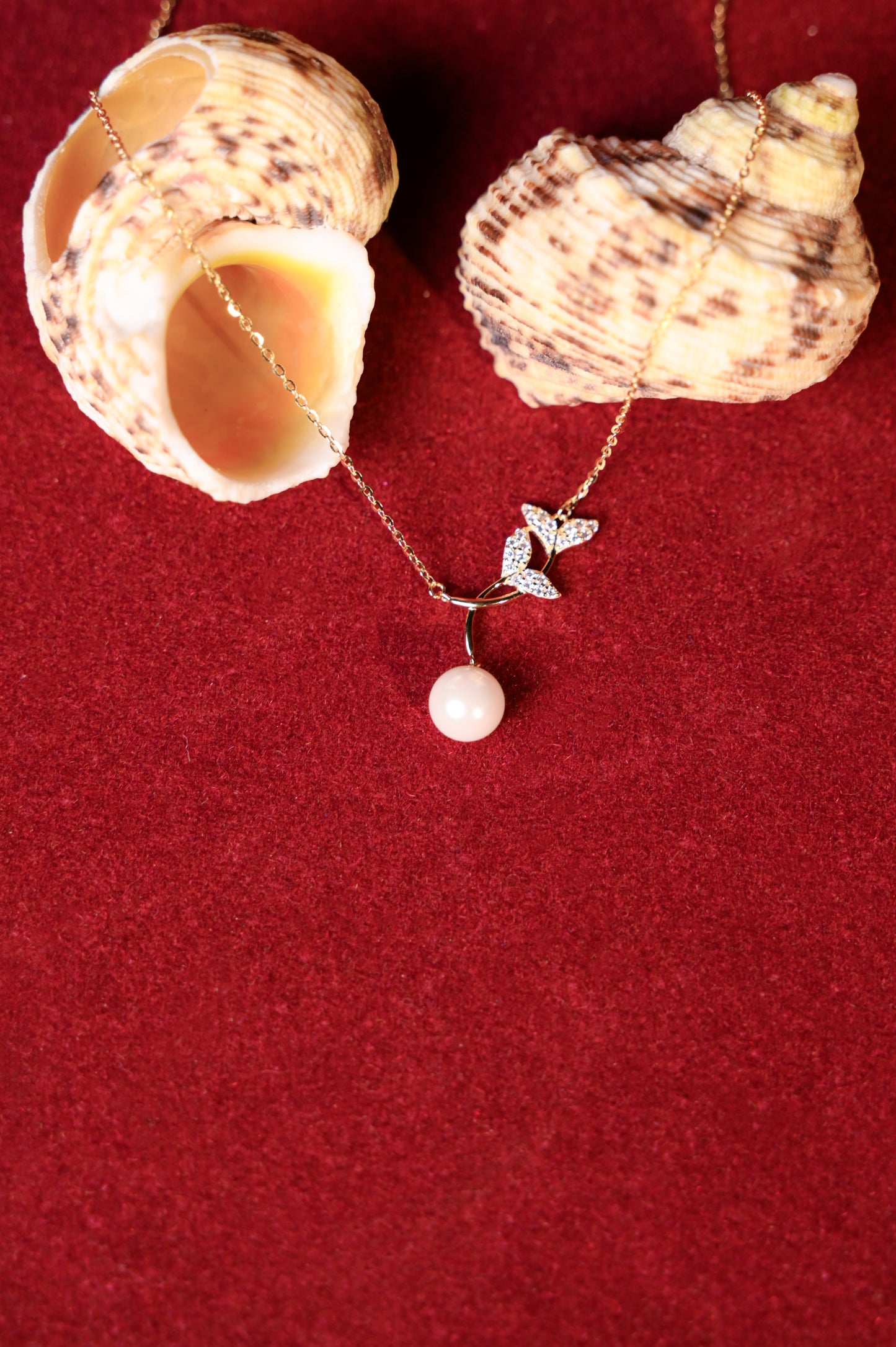 Pearl Blossom Drop Pendant