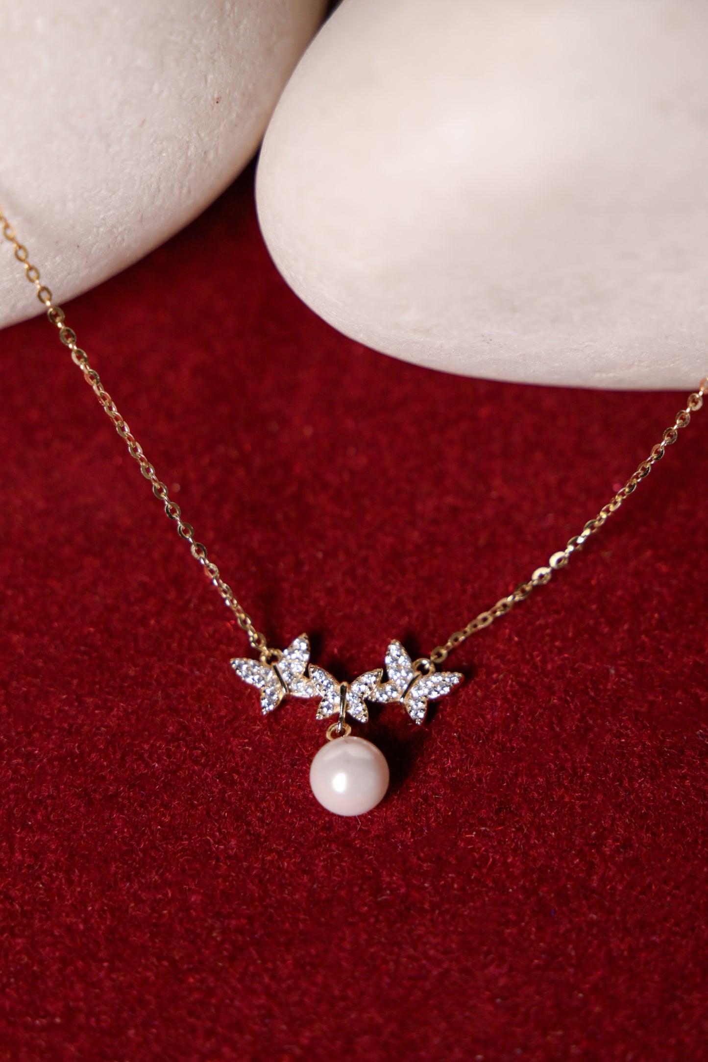 Starlit Pearl Trio Pendant