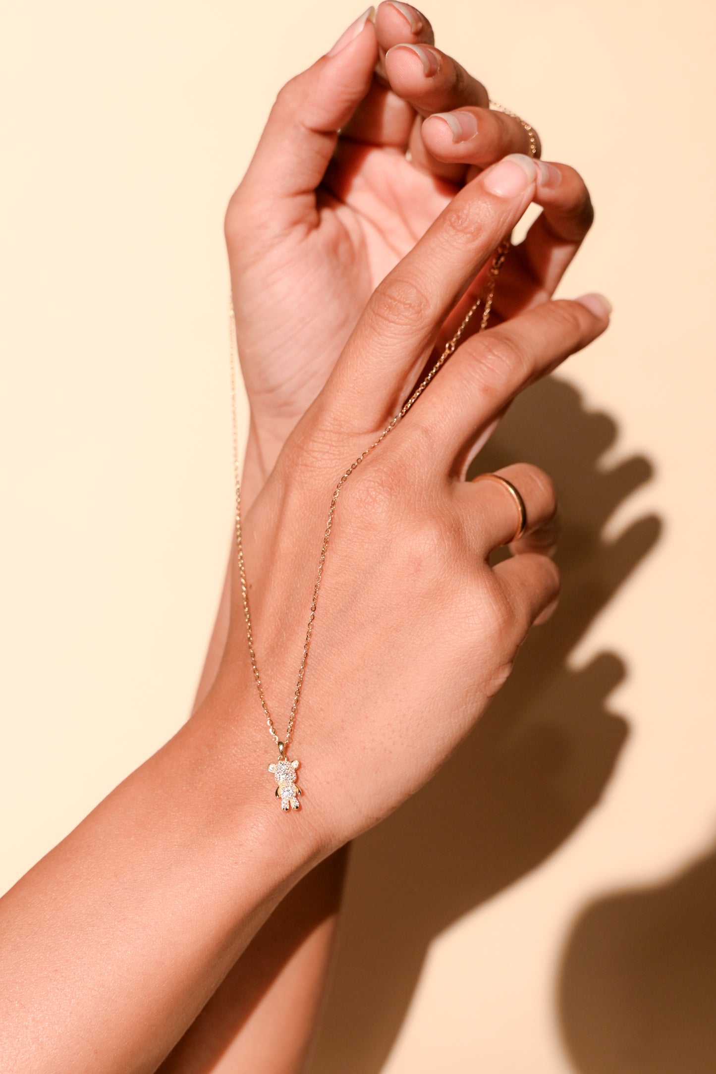 CuddleBear Charm Pendant(Gold)