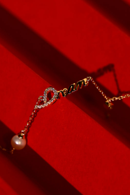 Luna Love Script Bracelet
