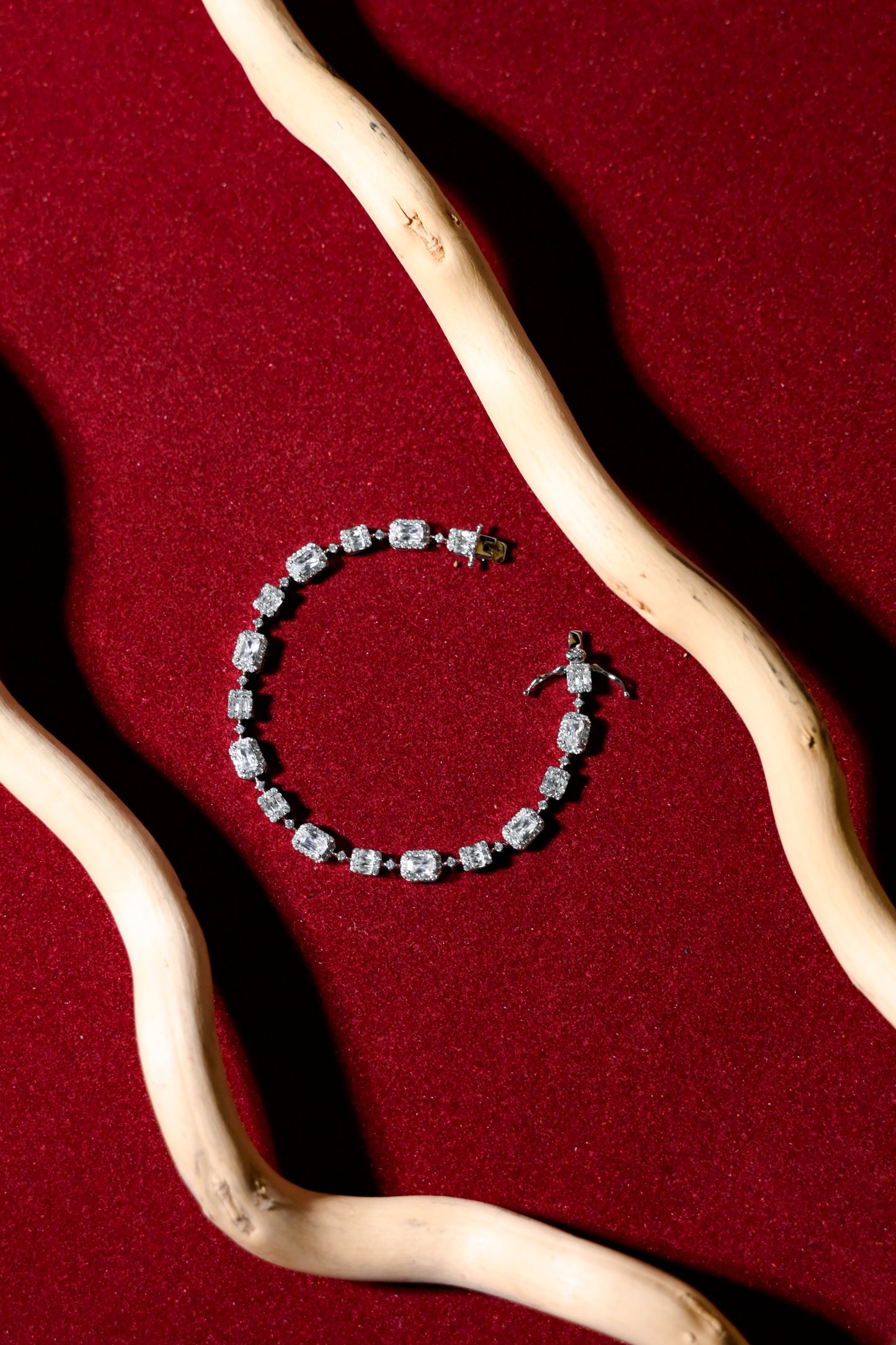 Celestial Radiance Emerald-Cut Bracelet