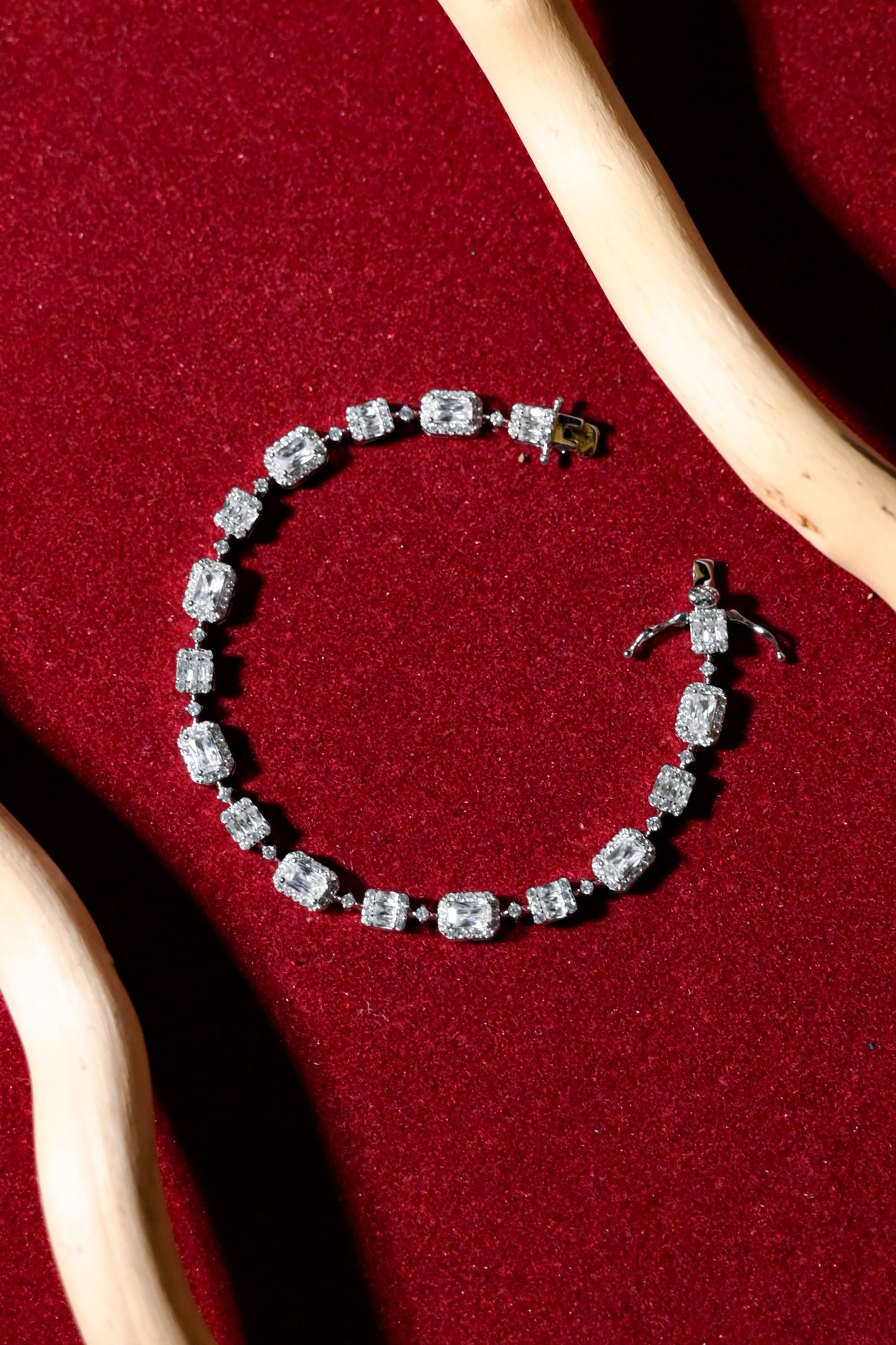 Celestial Radiance Emerald-Cut Bracelet