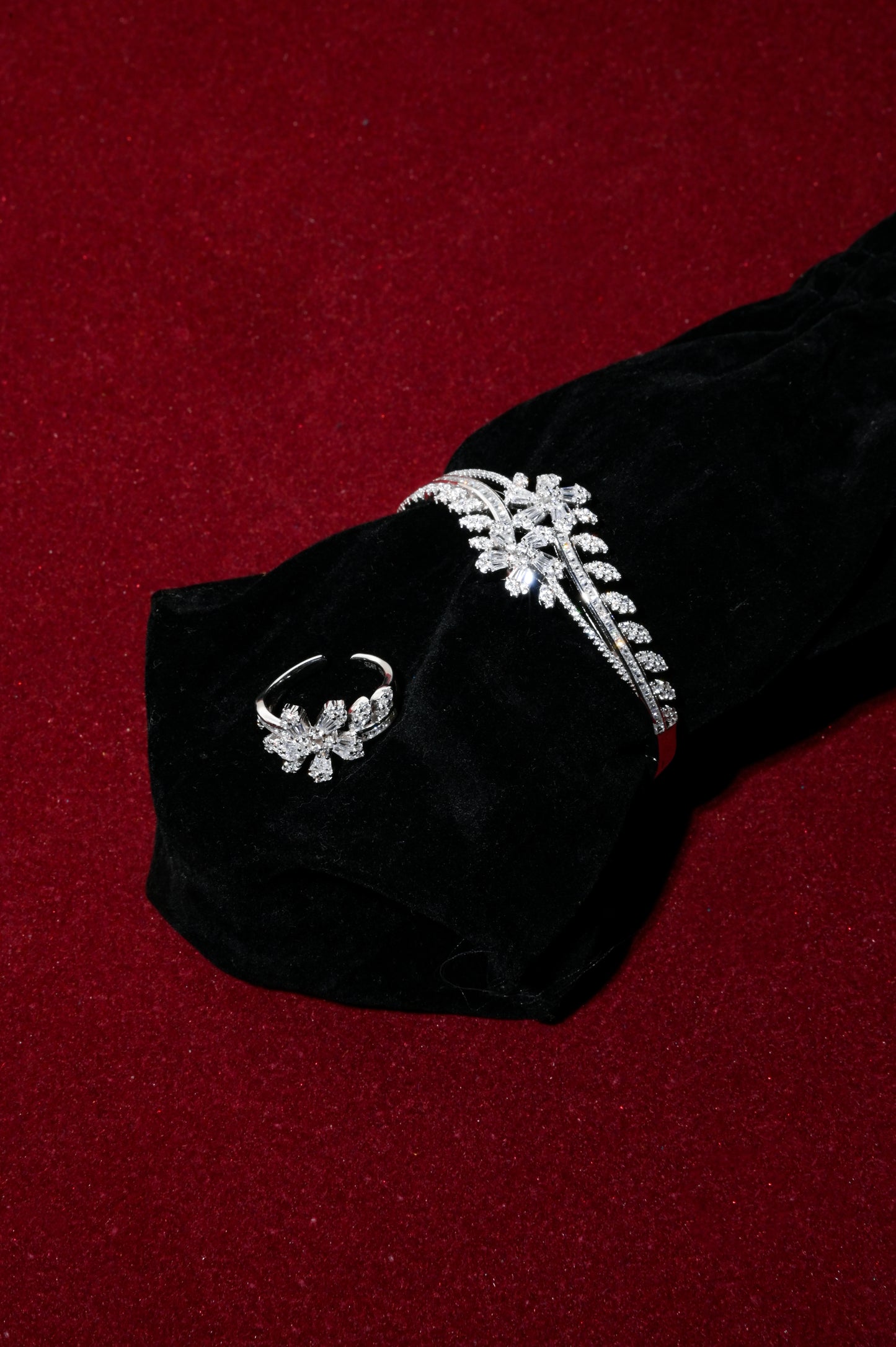 Luxe Bloom Bracelet & Ring Duo