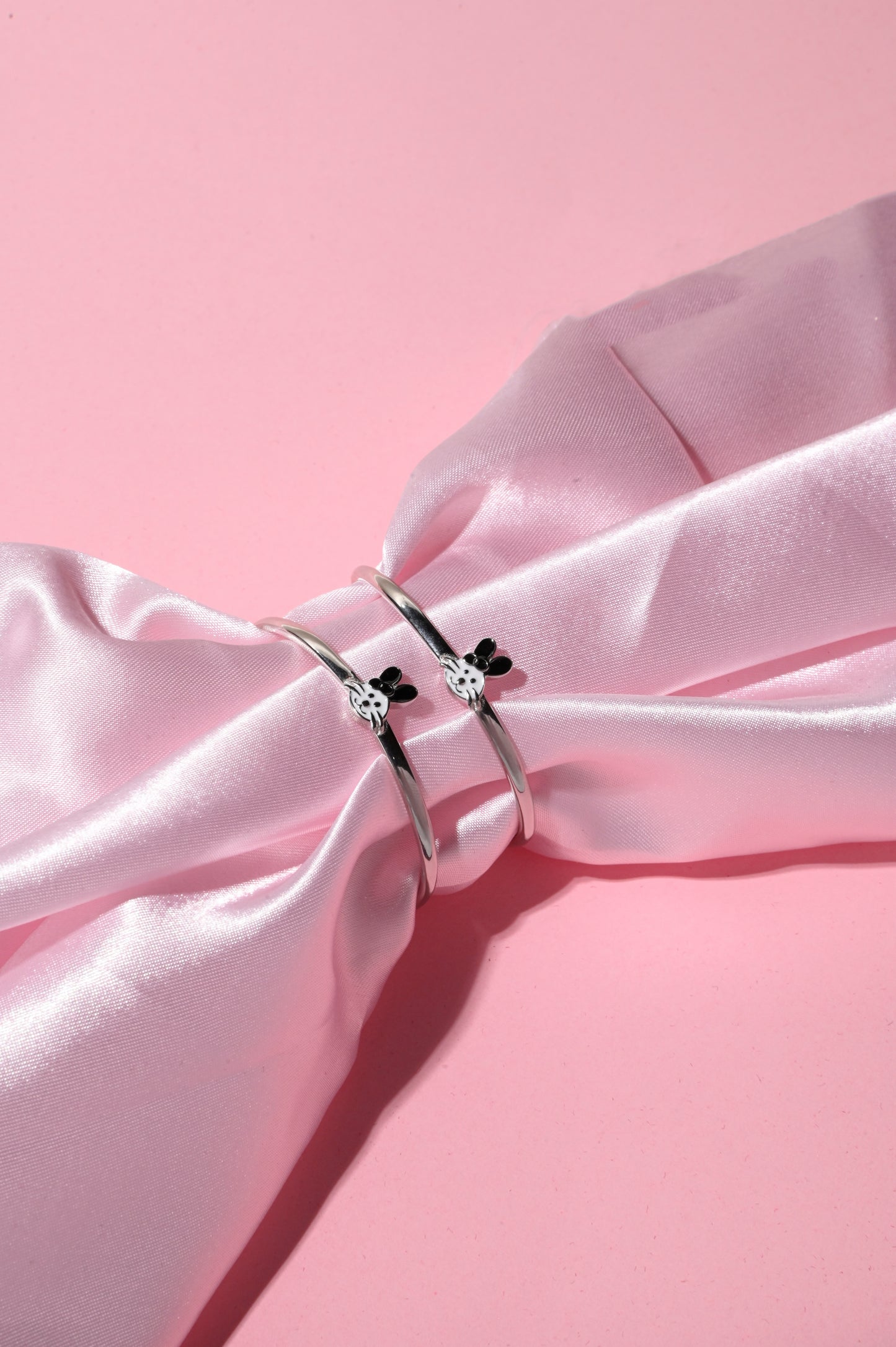 Playful Bunny Charm Cuff