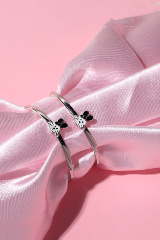 Playful Bunny Charm Cuff
