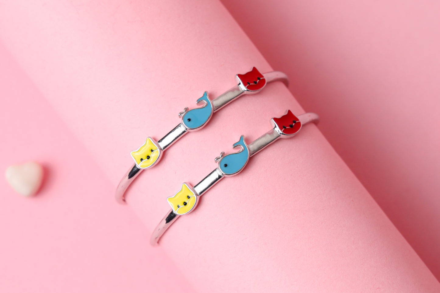 Whale & Kitty Friends Bangle
