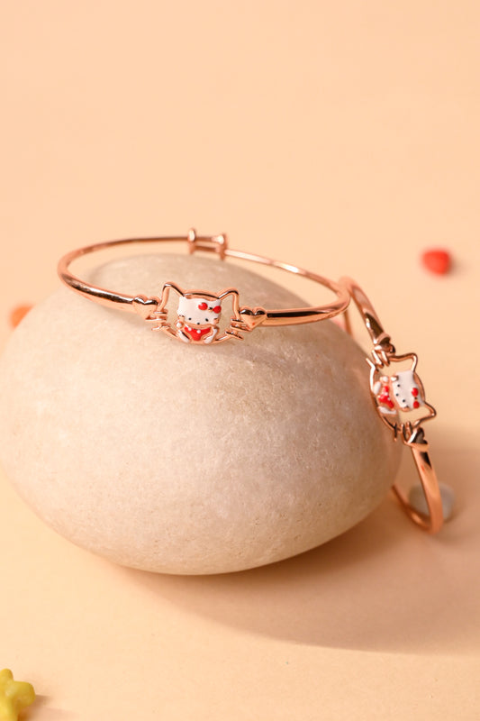 Lucky Kitty Charm Bangle