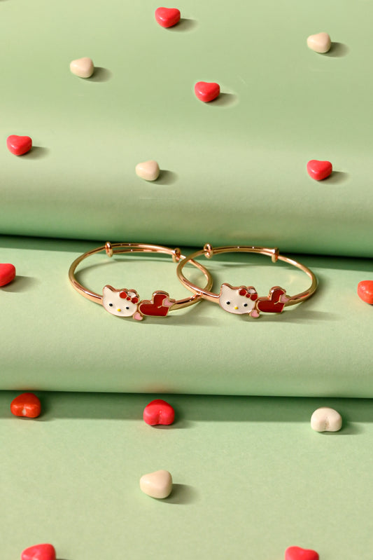 Hello Love Charm Bangle