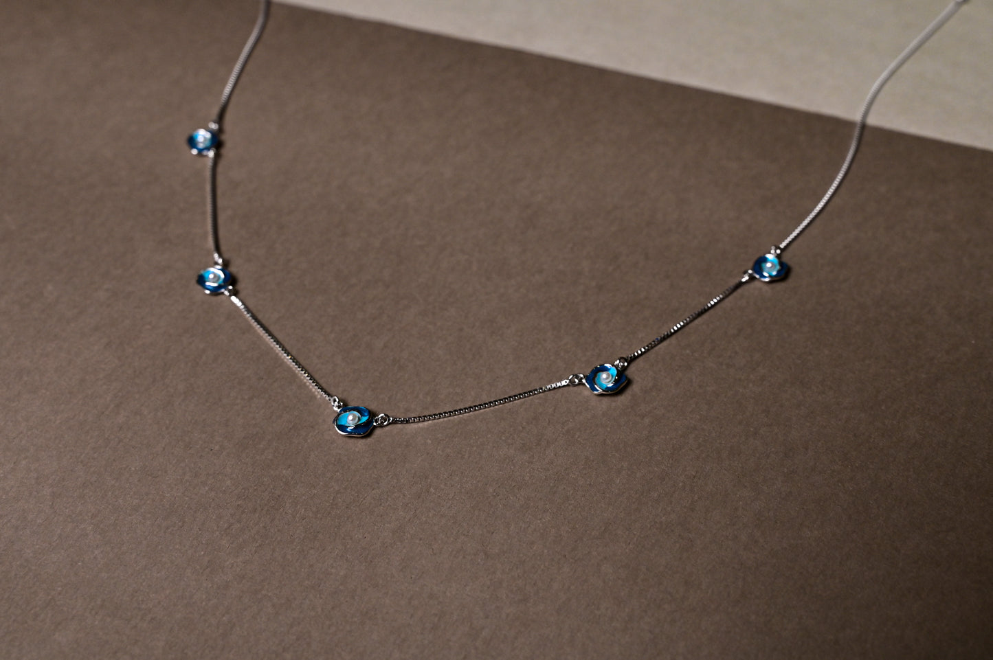 Azure Bloom Necklace