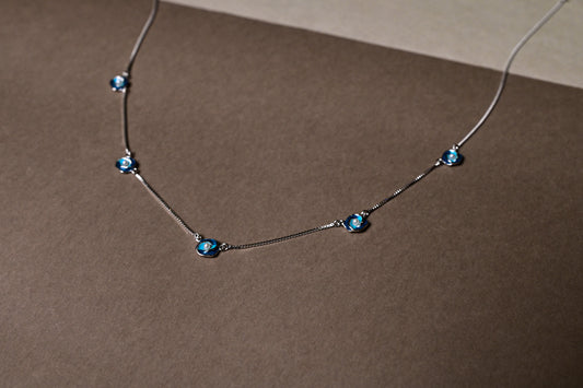 Azure Bloom Necklace