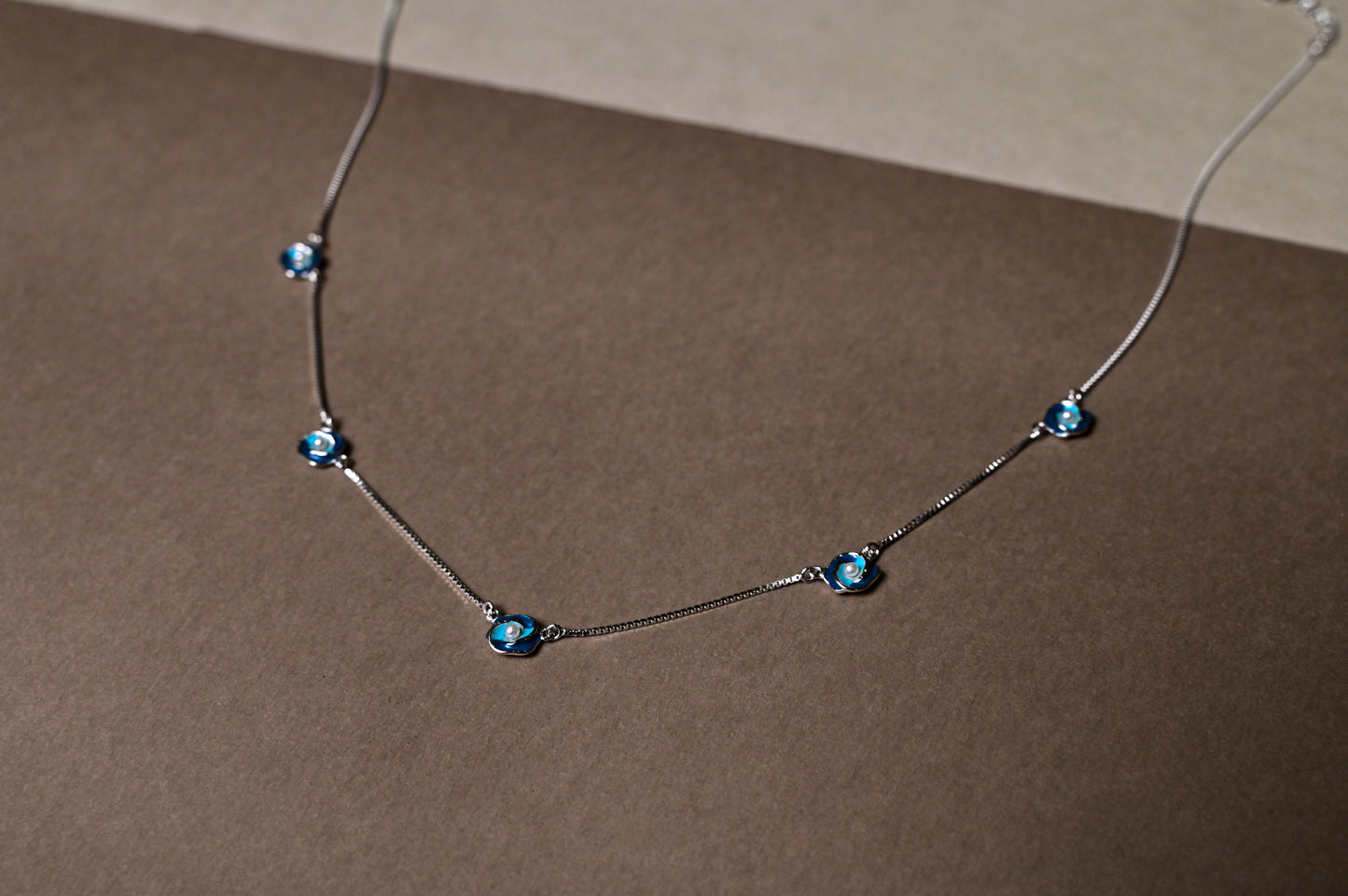 Azure Bloom Necklace