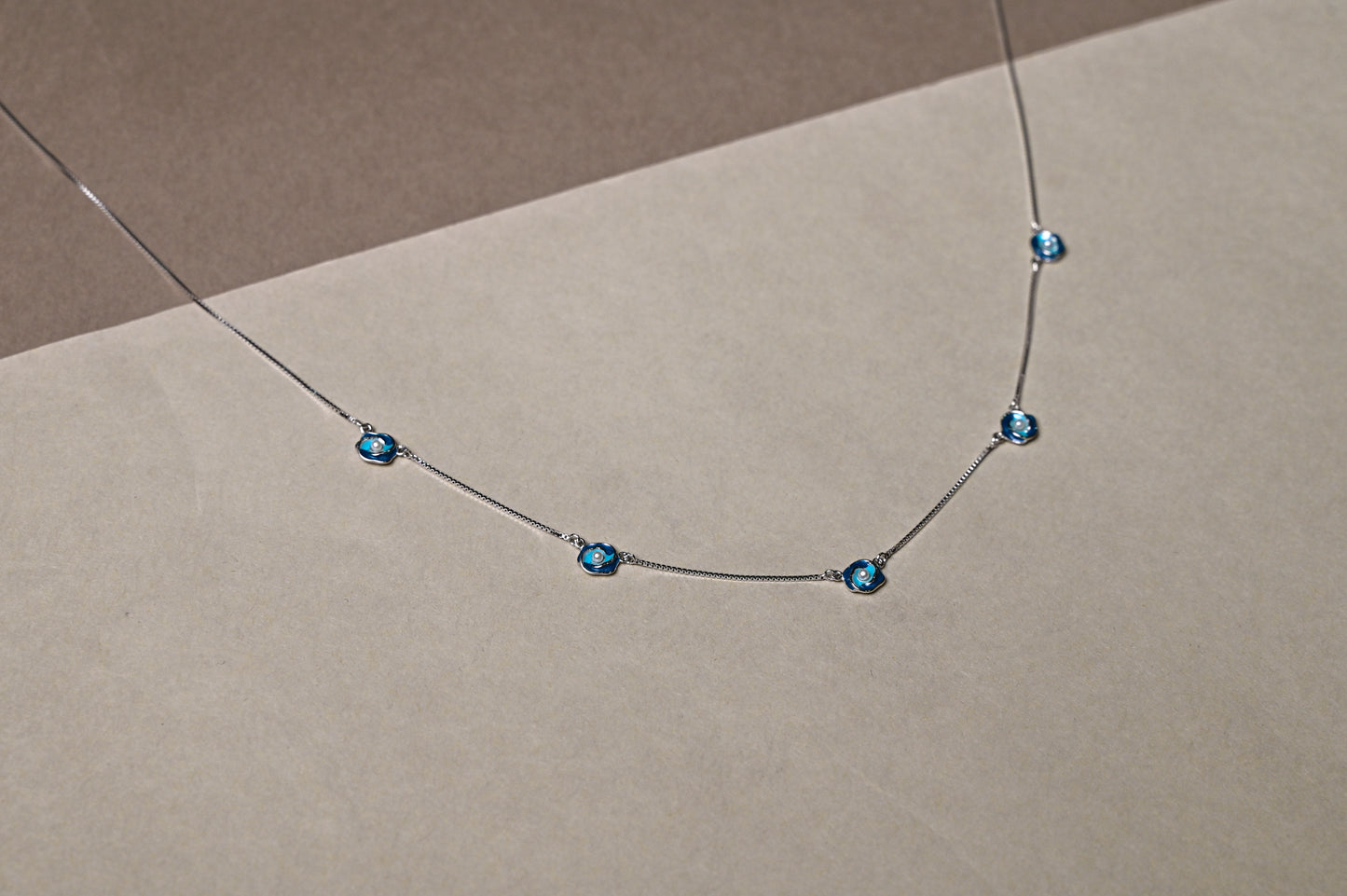 Azure Bloom Necklace