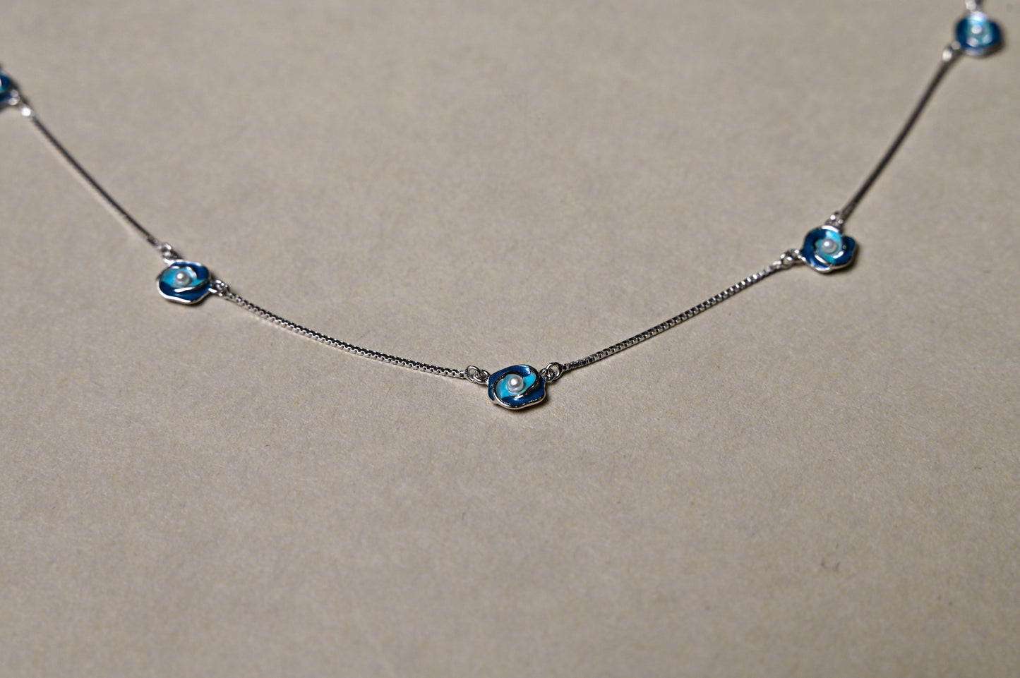 Azure Bloom Necklace