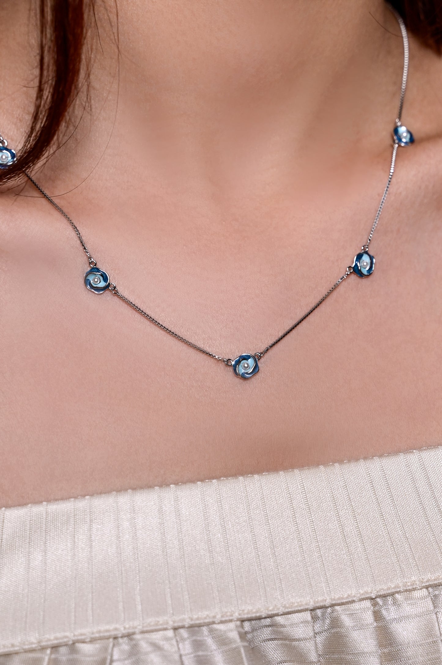 Azure Bloom Necklace