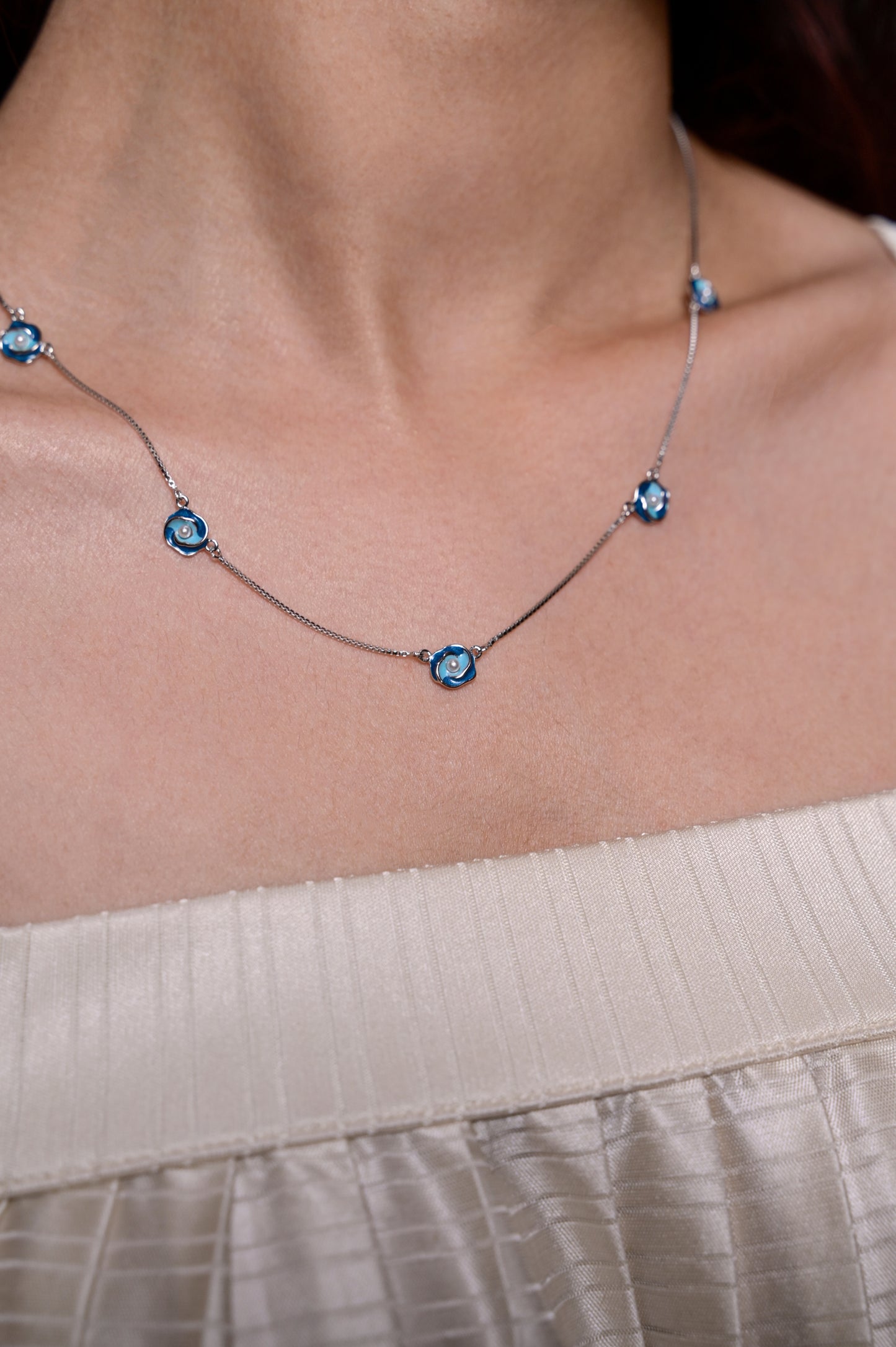 Azure Bloom Necklace