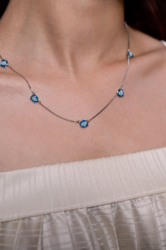 Azure Bloom Necklace